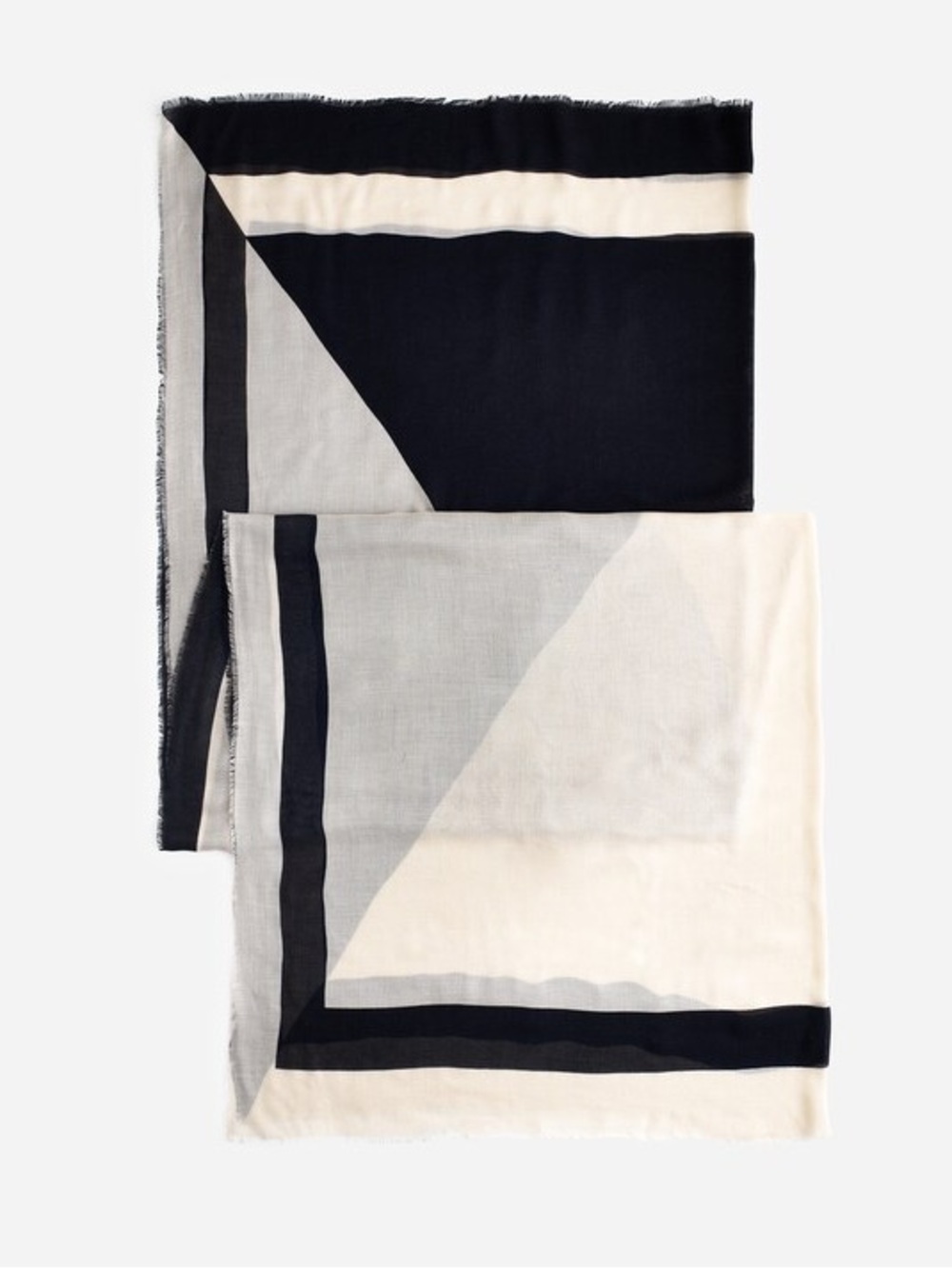 Madewell NWT Rectangular Scarf in Striped Geo Rectangle
